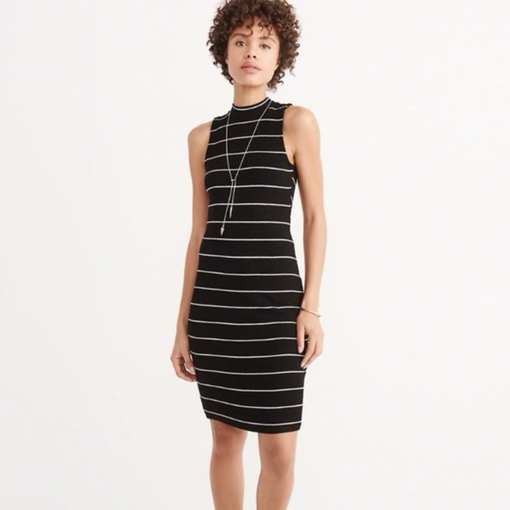 Abercrombie Mock Neck Knit and Lined Mini Dress
